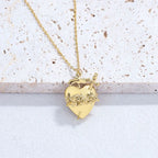 Colar Imaculado Coração de Maria Dourado